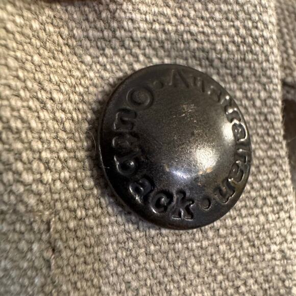 Vintage AUSTRALIAN OUTBACK COLLECTION Classic Canvas Duster Long Coat Beige LG - Picture 7 of 9